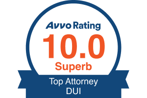 Avvo Rating 10.0 Superb Top Attorney DUI